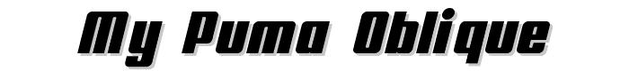 My Puma Oblique font
